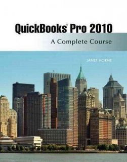 QUICKBOOKS PRO 2010 (9780132166638)   JANET HORNE (PAPERBACK) NEW