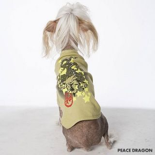Pet Dog Clothes PEACE DRAGON Funny Shirt ★XS,S,M,L,XL★