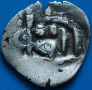 LITHUANIA RARE MEDIEVAL COUNTERSTAMP ON ISLAMIC COIN XVcent