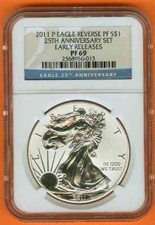   PF 69 25th Anniversary Silver Eagle Reverse Proof Early Release
