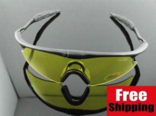   SHOOTING AIRSOFT SAFETY GLASSES PROTECTIVE GOGGLES   YELLOW LENS NR
