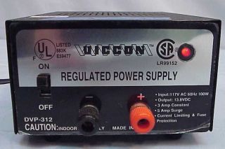 Vicon DC Regulated Power Supply 13.8V Fixed 3A Model DVP 312