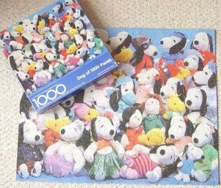 Springbok Puzzle DOG OF 1000 FACES Snoopy Woodstock Charlie Brown Lucy 
