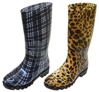 leopard rain boots in Boots