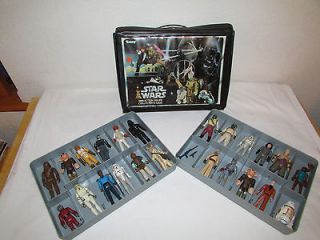 Vintage 1970s Star Wars Action Figures with Original Collectors Case