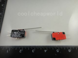 10pcs V 153 1C25 Long Straight Hinge Lever Type SPDT Micro Switch 