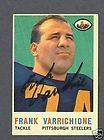 Frank Varrichione signed 1963 Topps card L Rams