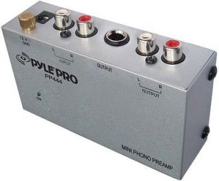 Pyle Turntable PreAmp Converts Phono Input to line level