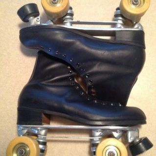 Vintage mens roller skate Sure Grip Century Gold Wheels Hartford 