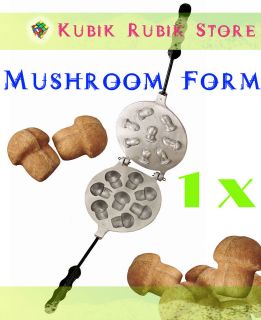 Metal Mold   8 Sweet Russian Oreshki Mushroom + RECIPE