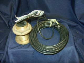   50 kHz Bronze Low Profile Thru Hull Transducer with 3 pin Connector