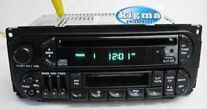   Chrysler 1998 2002 CD Cassette player RAZ Old 7x7 plugs TESTED 1111Cg