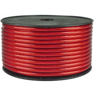 New 25 ft 6 Ga Gauge Red Car Audio Power Ground Wire Cable AWG