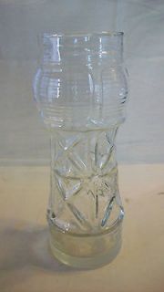 RED LOBSTER LIGHT HOUSE GLASS WITH LOGO, CRISS CROSS PATTERN
