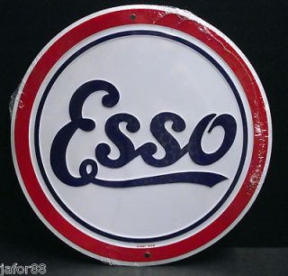 ESSO ROUND, METAL SIGN 12 INCHES IN DIAMETERFRE​E SHIPPING
