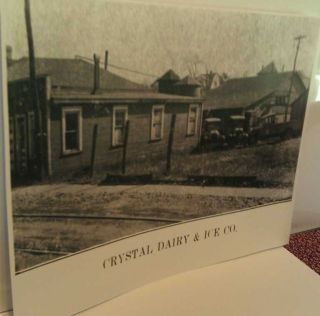   City Pa. Crystal Dairy & Ice Co. Milk Trucks & Buildings Repo Poster