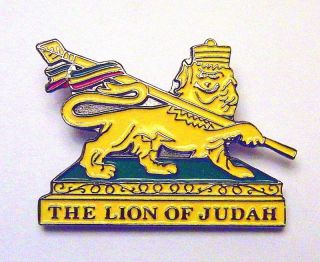 LION OF JUDAH JAMAICA MARLEY RASTAFARI (3) LAPEL PINS