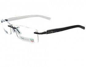 Tag Heuer TH 8109 007 Black White Size 56mm Eyeglasses