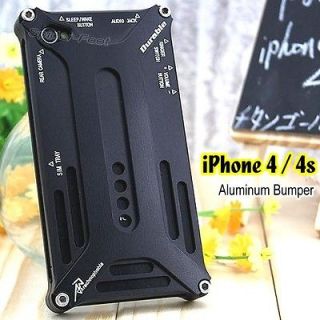   Aluminum Metal Bumper Hard Case Tough Back Cover for iPhone 4 4s AF K