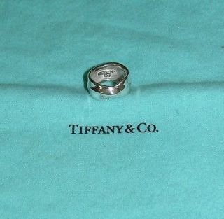 Tiffany & Co Somerset Sterling Silver Ring, Size 5