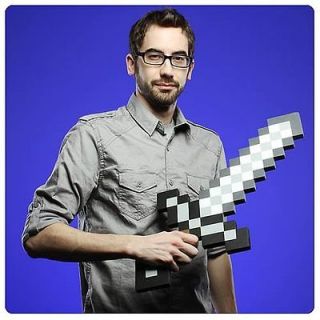 Minecraft Foam Pixel Sword Prop Replica Think Geek Gift Idea for Nerd 