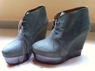 Acne Atacoma Wedge Boots GREY size 40