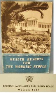 1954 RARE HEALTH RESORTS FOR WORKING PEOPLE SKETCHES OF SOVIET LIFE 