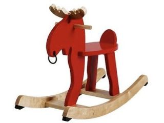 IKEA Red Rocking Moose Horse Toy Kids Wooden NEW Ekorre