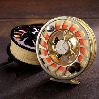 Orvis Mirage Big Game VII Shallow Spool Fly Reel   Gold   Brand New