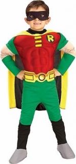   Deluxe Muscle Chest Robin Halloween Costume Medium 8 10 Large 12 14