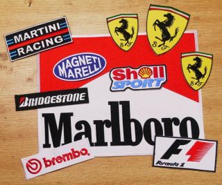 FERRARI Formula 1 BIG Patch Collection, for Race Overalls, Jackets 