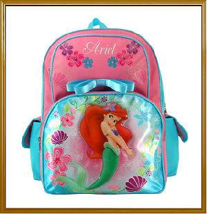 Disney Little Mermaid ARIEL –16” Backpack/Schoo​l Bags/Girls/Kid 