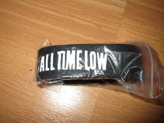 All Time Low Black Rubber Bracelet Wristband (Brand New) Warped Tour