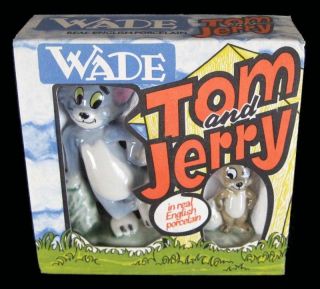     TOM AND JERRY   ENGLISH PORCELAIN FIGURINES   BOXED   1973   MGM