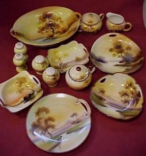Vintage Noritake Tree In Meadow/ by Lake GOLDEN Sunset Dishes   YOUR 