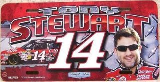 TONY STEWART #14 METAL LICENSE PLATE NEW NASCAR