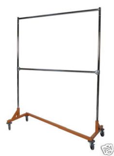   Base Rolling Commercial Clothing Garment Retail Display Rack CR01zA