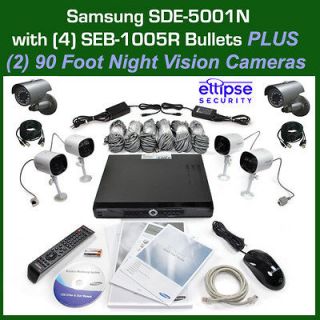Samsung SDE 5001N 16 Camera DVR Security System 4 SEB 1005R PLUS (2 