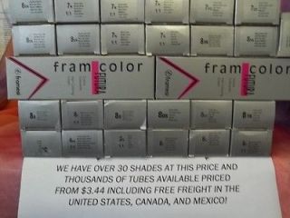 FRAMESI FRAMCOLOR FUTURA HAIR COLOR 2oz~ $3.44 EACH~FREE SHIP IN US 