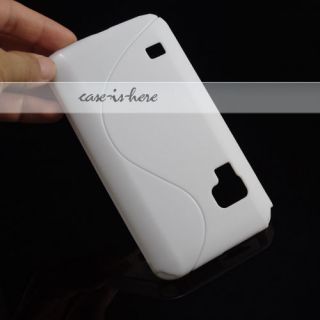 White Soft Gel Skin Wave TPU Case Cover for Samsung Galaxy Player 5.0 