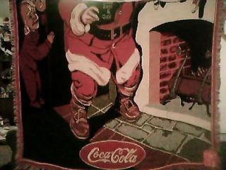 Vintage Coca Cola Christmas Area Rug Wall Decor