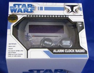 Star Wars The Clone Wars REX Alarm Clock Radio New Digital