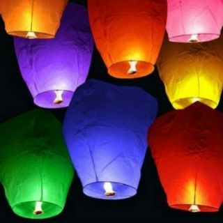   Lanterns Kongming Flying Paper Lamps Wedding Party Wishing Balloons