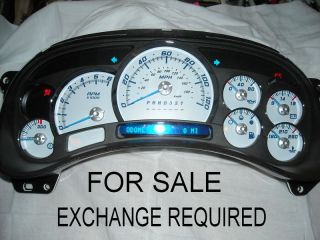   STYLE WHITE GAUGE FACE SPEEDOMETER CLUSTER* (Fits SS Silverado 1500