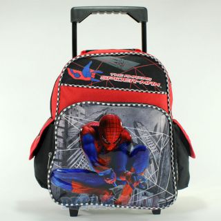 Marvel The Amazing Spider Man Gray 12 Small Toddler Roller Backpack 
