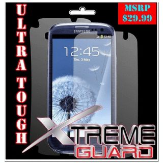 XtremeGuard LCD FULL BODY Screen Protector Skin For Samsung Galaxy S 3 