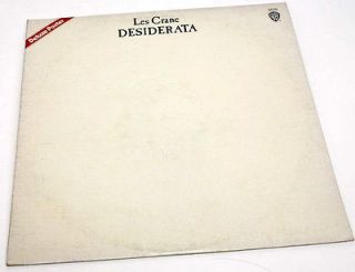 1971 LES CRANE DESIDERATA WARNER BROTHERS BS 2570 VINYL LP VERY GOOD+ 