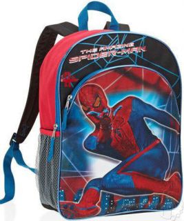 New 2012 THE AMAZING SPIDER MAN Backpack Book Bag Tote Full Size