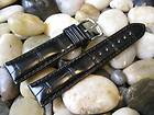   Roma MS824 Black Alligator Watch Band strap 19 mm For Tag Heuer