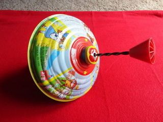 Spinning Top Tin VINTAGE Germany LBZ FANTASTIC CONDITION Nursery 